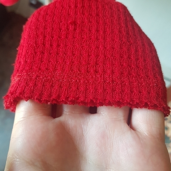 We The Free Free People Must Have Henley Thermal Red Long Sleeved Top - Picture 10 of 16